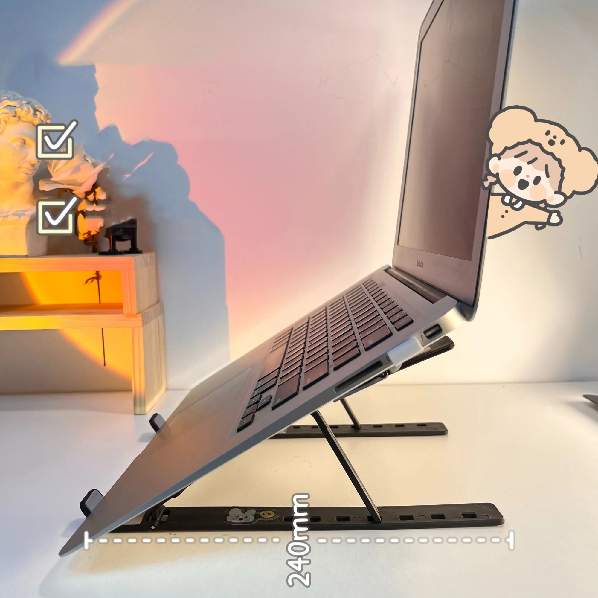 Supporto Per Laptop Portatile 14 Supporto Per Laptop Da 15.6 Pollici Supporto Per Computer Macbook Air Pro Hp Dell Stand Accessori Base Pieghevole Per