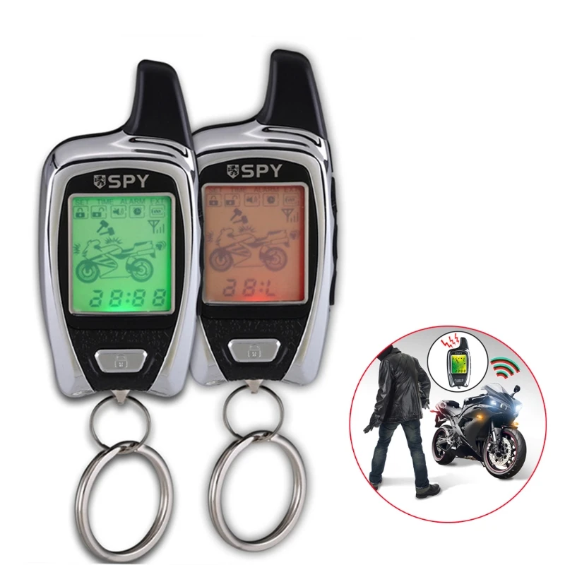 

A0NE Motorcycle Alarm Security System 12V Warning Alarm Kit with Dual Remote Control Theft for Protection Accessories
