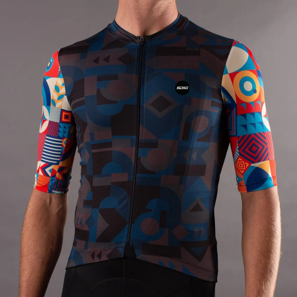 SDIG Top Quality black Top Quality Short sleeve cycling jersey pro team aero cut with Newest Seamless process road mtb 2