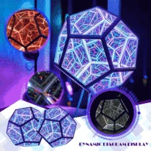 

Infinity Dodecahedron Light USB LED Night Light Ambient Lamp Creative LED Lamp Decoration Lighting Nightlight Starry Sky Lights