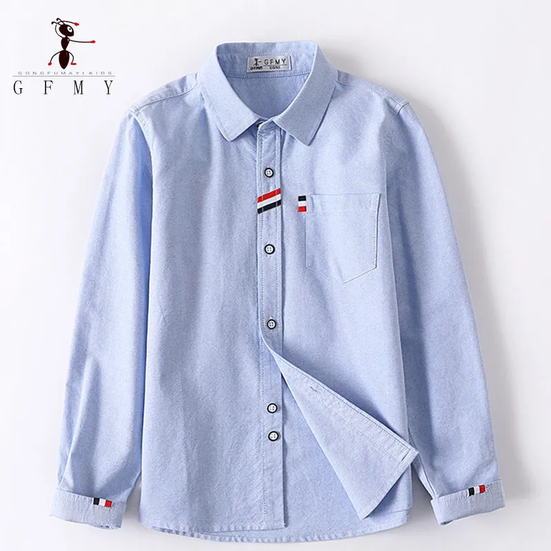 Boys Long Sleeve Shirts Children Shirts For 4-12 Years