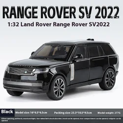 1:32 Land Rover Range Rover Diecast Alloy SUV Model - Desktop Ornament Miniature Toy (Black)