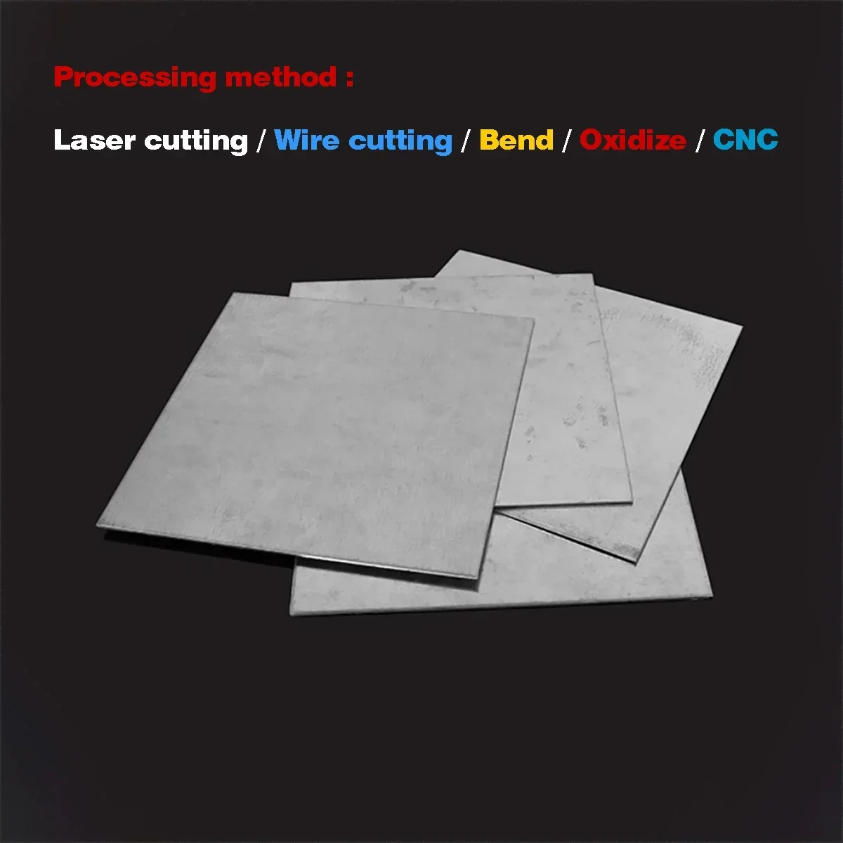 Verzinktes Eisenblech 1mm 2mm 3mm Dick Quadratische Platten 100x100 bis 300x300mm für Fertigungszwecke – Detail 3