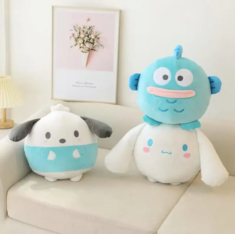 

Sanrio Plush Toy Kawaii Cinnamoroll Pochacco Cartoon Doll Girl Room Decoration Sleeping Throw Pillow Kids Birthday Xmas Gifts