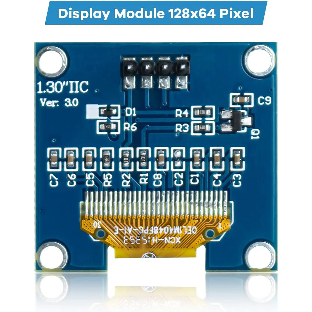 Display Oled Arduino Display OLED 1.3" Per Arduino E Raspberry Pi - 128x64 Pixel, Interfaccia I2C/IIC, Bianco | Ideale Per Progetti DIY Videoproiettore Led - Foto 9