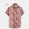 2024 Summer New Harajuku Casual Shirt Cute Spongebob Anime Street Trend Versatile Men's Lapel Short Sleeve Shirt 2