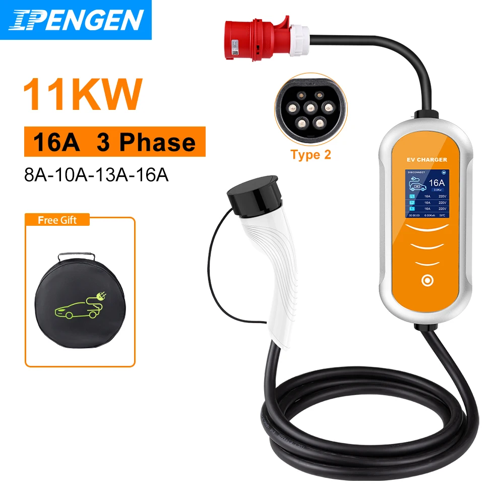 Ładowarka IPENGEN EV 16A 11KW Typ 2 za $80.14 / ~333zł Ładowarka IPENGEN EV 16A 11KW Typ 2 za $80.14 / ~333zł