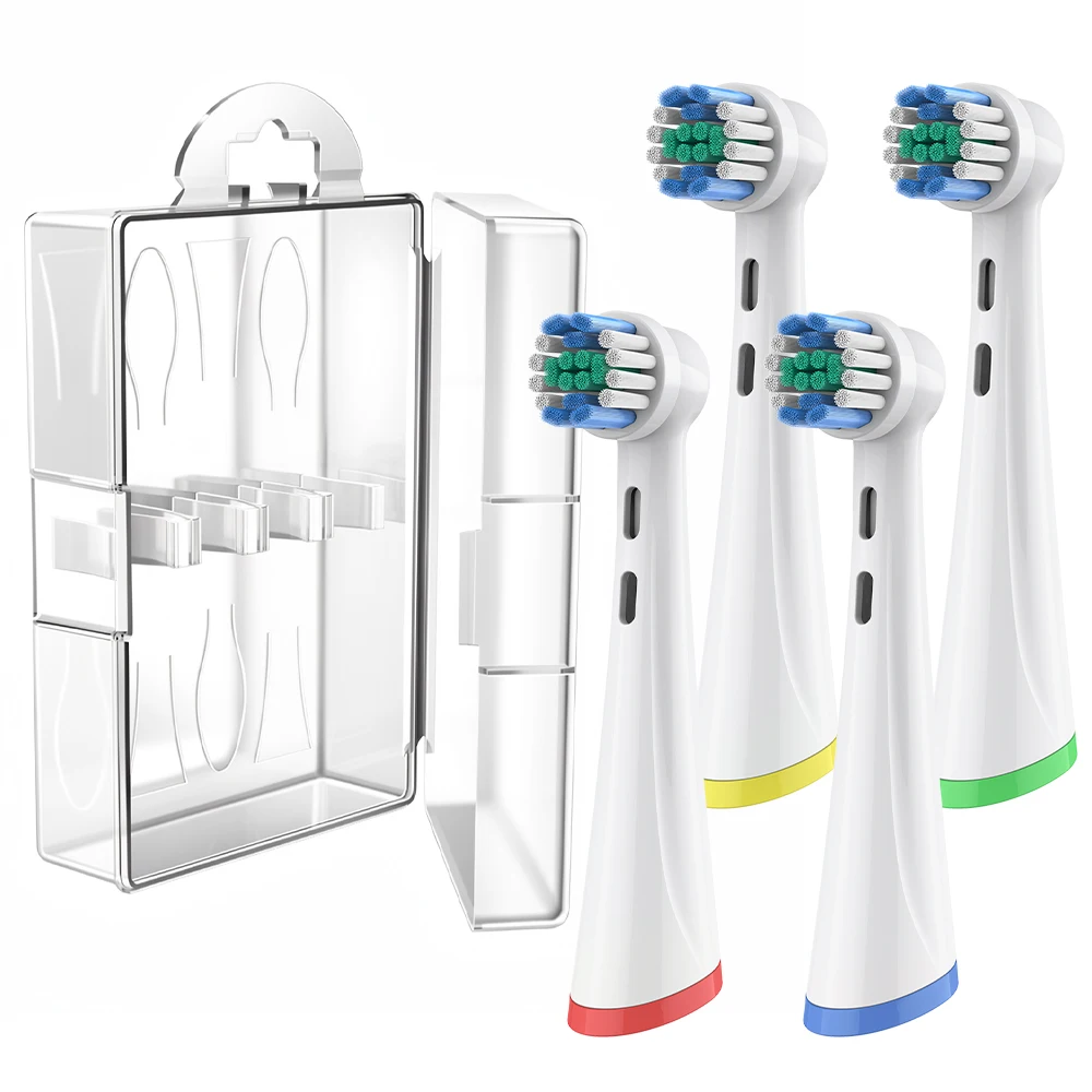 4개입 교체용 브러시 헤드 및 칫솔 헤드 여행용 케이스, 오랄비 iO 2/3/4/5/..