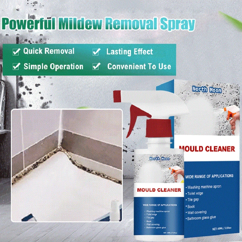 Wall Mildew Remover Mildew Stain Remover Spray Active Mould Removal Foam Spray Long-lasting Effect Wall Mold