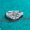 NeeTim 3ct 8x10mm Oval Cut Moissanite Engagement Ring Women Bridal Proposal Rings S925 Sterling Silver Wedding Band With GRA 4