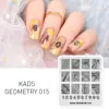 Nail Stamping Plate Line Stripe Pattern Design Nail Art Stamp Template Geometry Image DIY Nail Decoration Stencil Tools 6