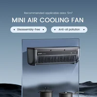 EDON E868 Wall-Mounted Air Cooling Fan 20W Power Quick Cooling Easy To Install Leafless Home Kitchen Air Conditioning Fan 2