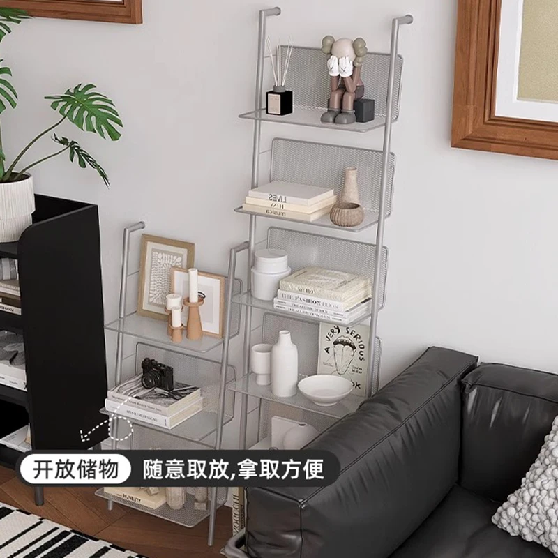 Modern Minimalist Magazine Rack Book Display Floor Standing Wall-Mounted Storage Shelf CD Organizer Furniture Estanterias FYMR