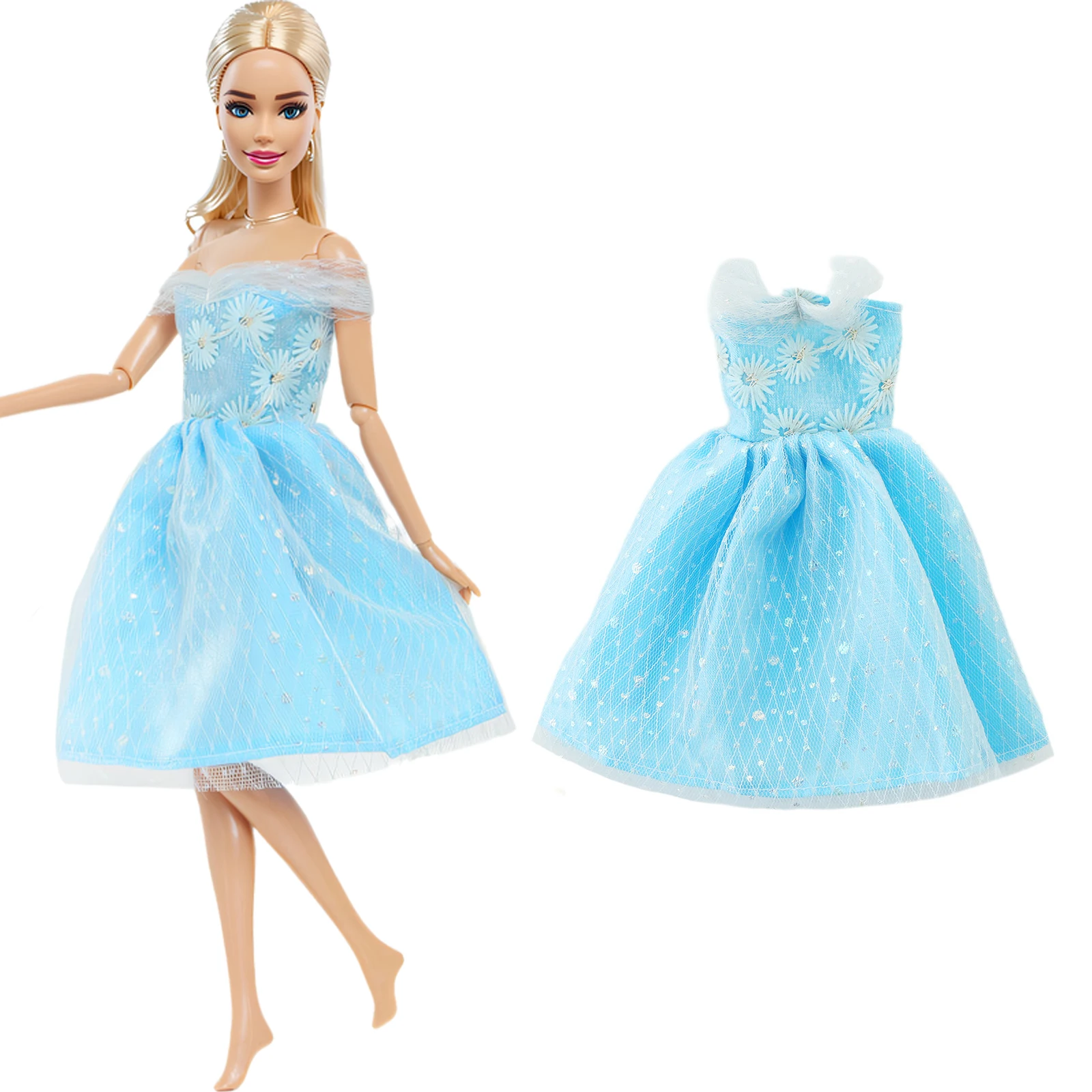 Handmade Doll Dress for Barbie Doll Colorful Fur Coat Pink Cute Cat Mini Gown Skirt Daily Outfit Clothes Kids Toy Accessories