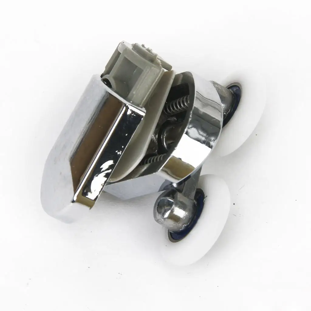 Shower Door Top Bottom Rollers Runners Twin Wheel 1Pair 25mm 12mm-14mm Glass