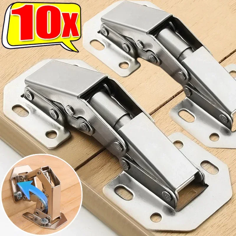 10/1PCS 90 Degree Steel Cabinet Hinges No-Drilling HoleHydraulic Buffer Hinge Kitchen Cabinet Cupboard Hinges Furniture Hardware 10/1PCS 90 Degree Steel Cabinet Hinges No-Drilling HoleHydraulic Buffer Hinge Kitchen Cabinet Cupboard Hinges Furniture Hardware