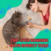 3/5 Pack Cat Toy Balls with Feather Tails - Stimulate Instinctive Play, Enhance Pet - Owner Bond 3