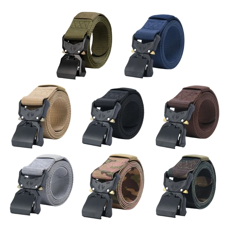 

Male Wear Resistant Belt for Jeans Soldier Waist Belt with Quick Release Buckle