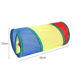 Interactive Collapsible Pet Tunnel Toy for Indoor and Outdoor Play (WHITE)