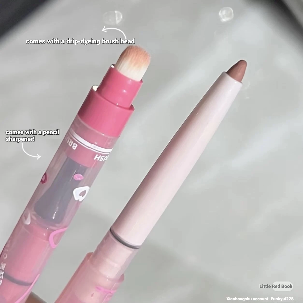 Gracebabi Mist Doodle Lip Liner Double-head Lipliner Waterproof Lasting Cover Lip Color Lipstick Base 2