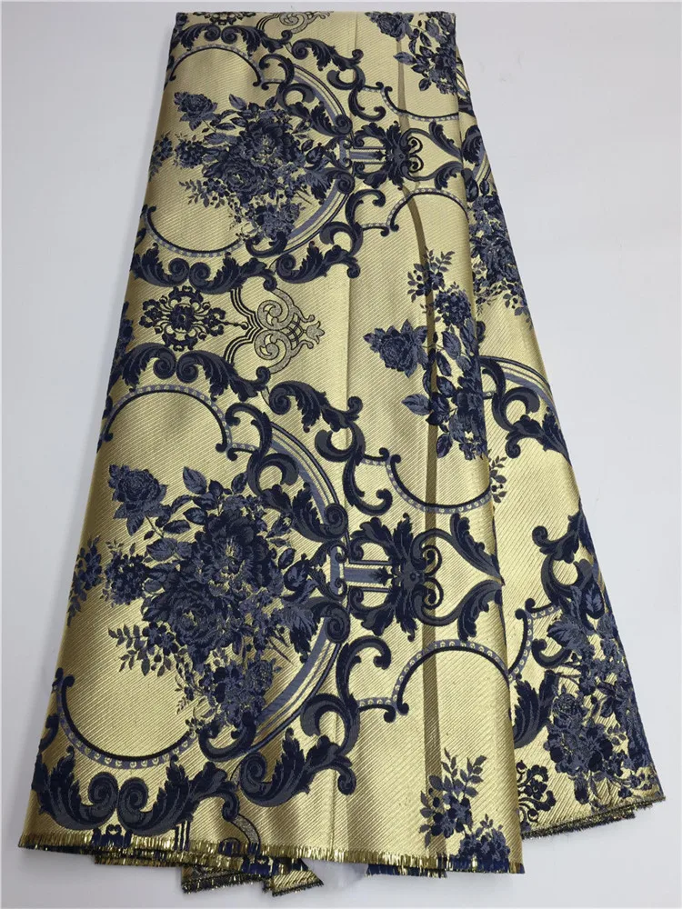 

5Yards Nigerian Organza Net Lace Fabric African Brocade Jacquard Material DIY Dress Cloth Tissus For Sewing Stoff Dress