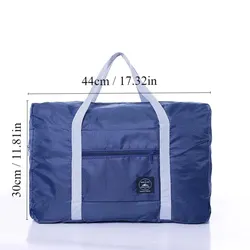 Multicolor Multifunctional Waterproof Travel Bag - Large Capacity & Foldable Design (1Pc Navy)