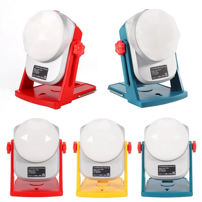 

18W Cordless LED Lamp For Makita/Milwaukee/Bosch/DeWalt 14.4V/18V Li-ion Battery Electric Tool Portable Work Light Flashlight