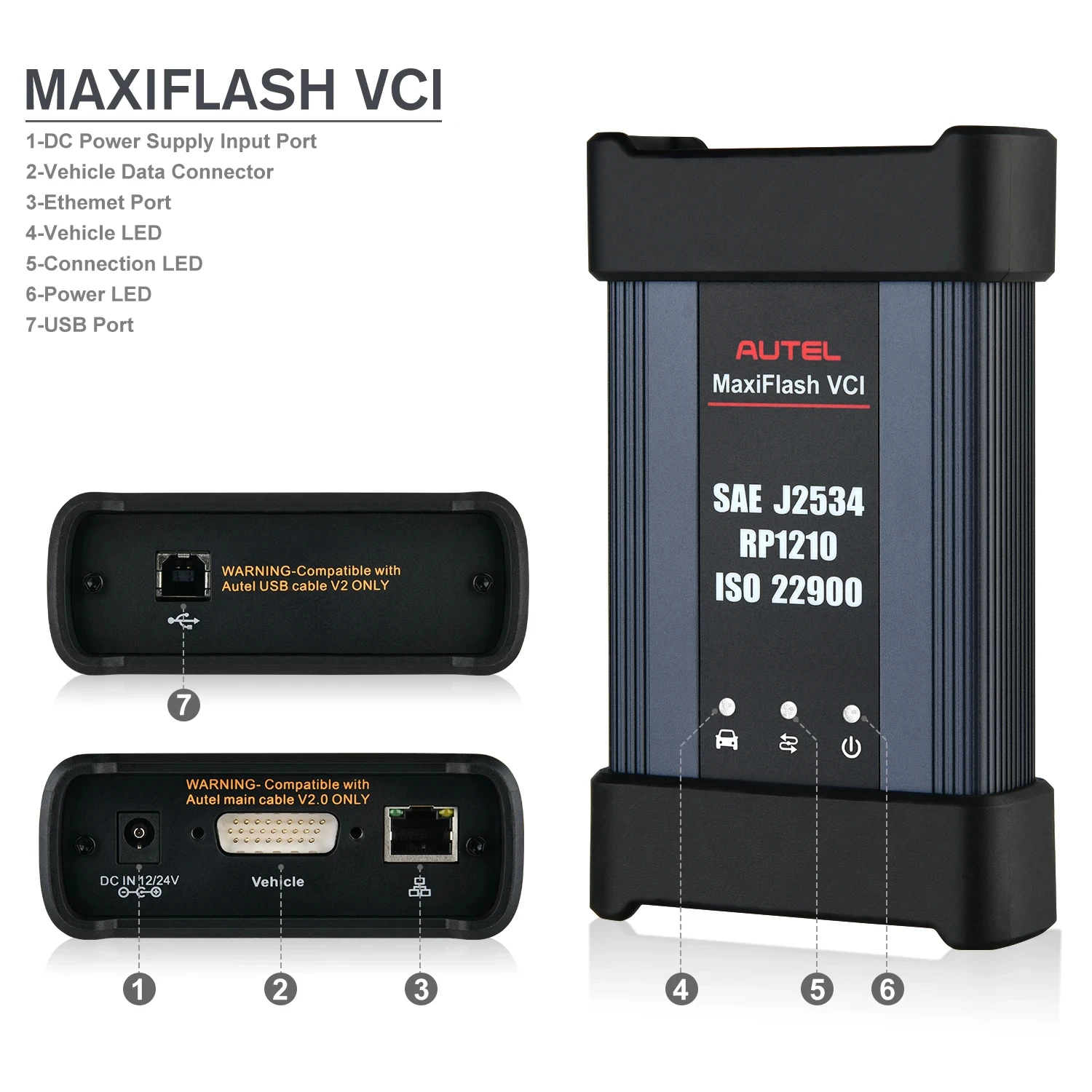 

Программатор Autel MaxiFlash VCI J2534 ECU, Поддержка CAN FD/DoIP, 4 канала CAN, D-PDU, сканер MS909, Ultra Lite, MS909EV