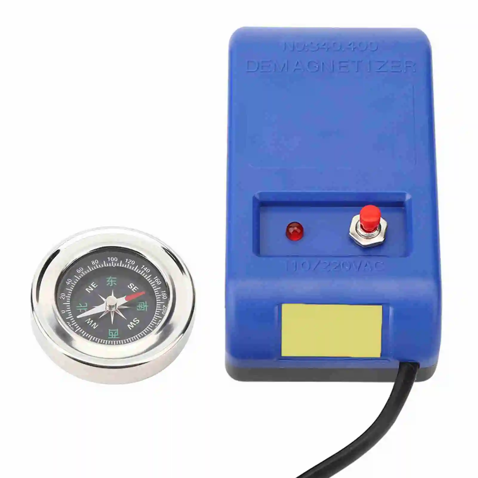 Portable Watch Repair Demagnetizer and Compass Tool Kit for Effective Demagnetization of Moving Parts