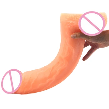 FAAK 42*8cm Super Huge Dildo with Suction Cup for Female G-spot Anal Masturbation, Big Penis Strong Dong,Cock Sex Toys for Women 5