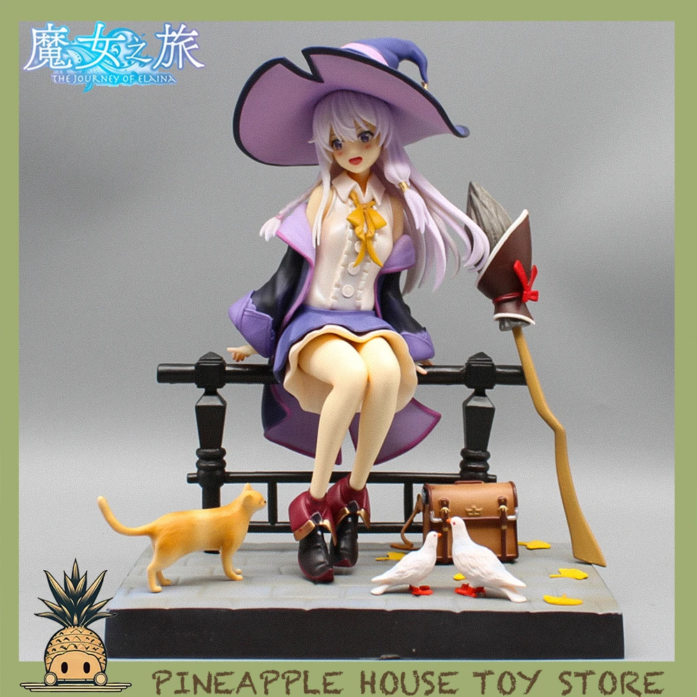 

24cm Wandering Witch The Journey of Elaina Anime Figure Witch Elaina Figures PVC Model Cute Figurine Statue Doll Christmas Gifts