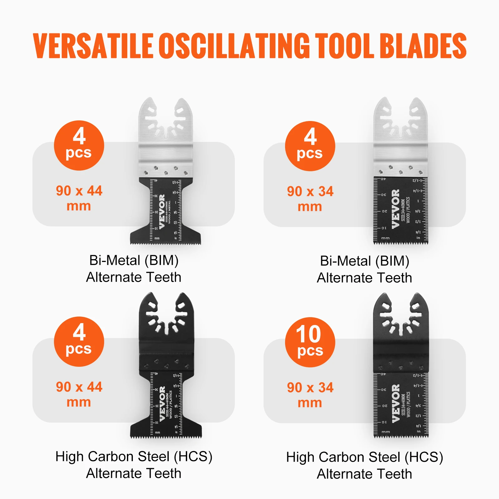SucceBuy 30PCS Multi Tool Blades Kits Universal Release Oscillating Multi-Function Renovator Saw Blades for Dewalt Craftsman