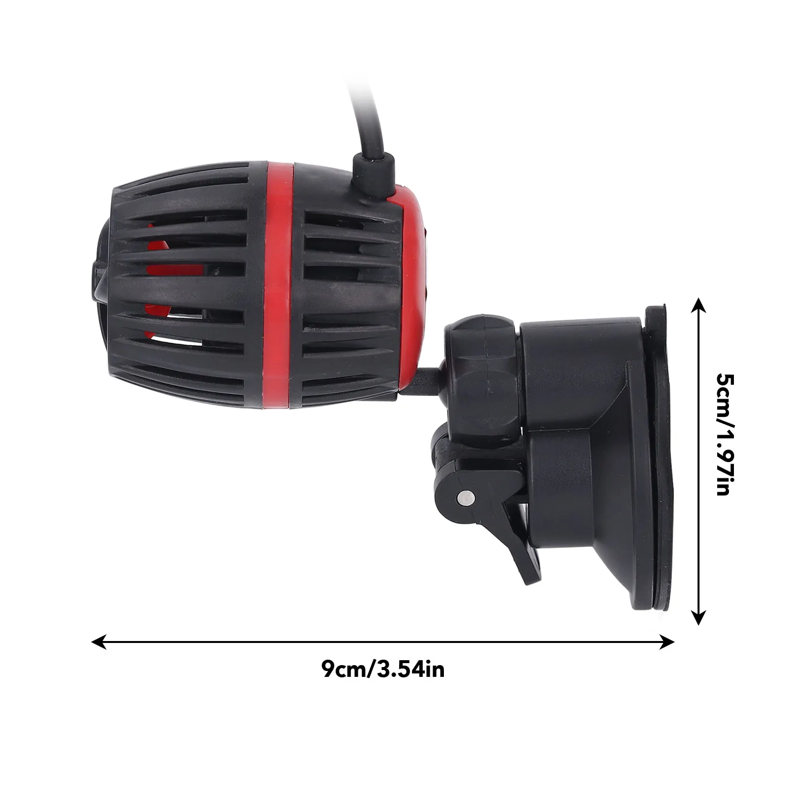 12V 수족관 웨이브 메이커 펌프, 물의 움직임을 만드는 ABS 저소음 작동 4단계 가변 주파수 어항 순환 펌프
