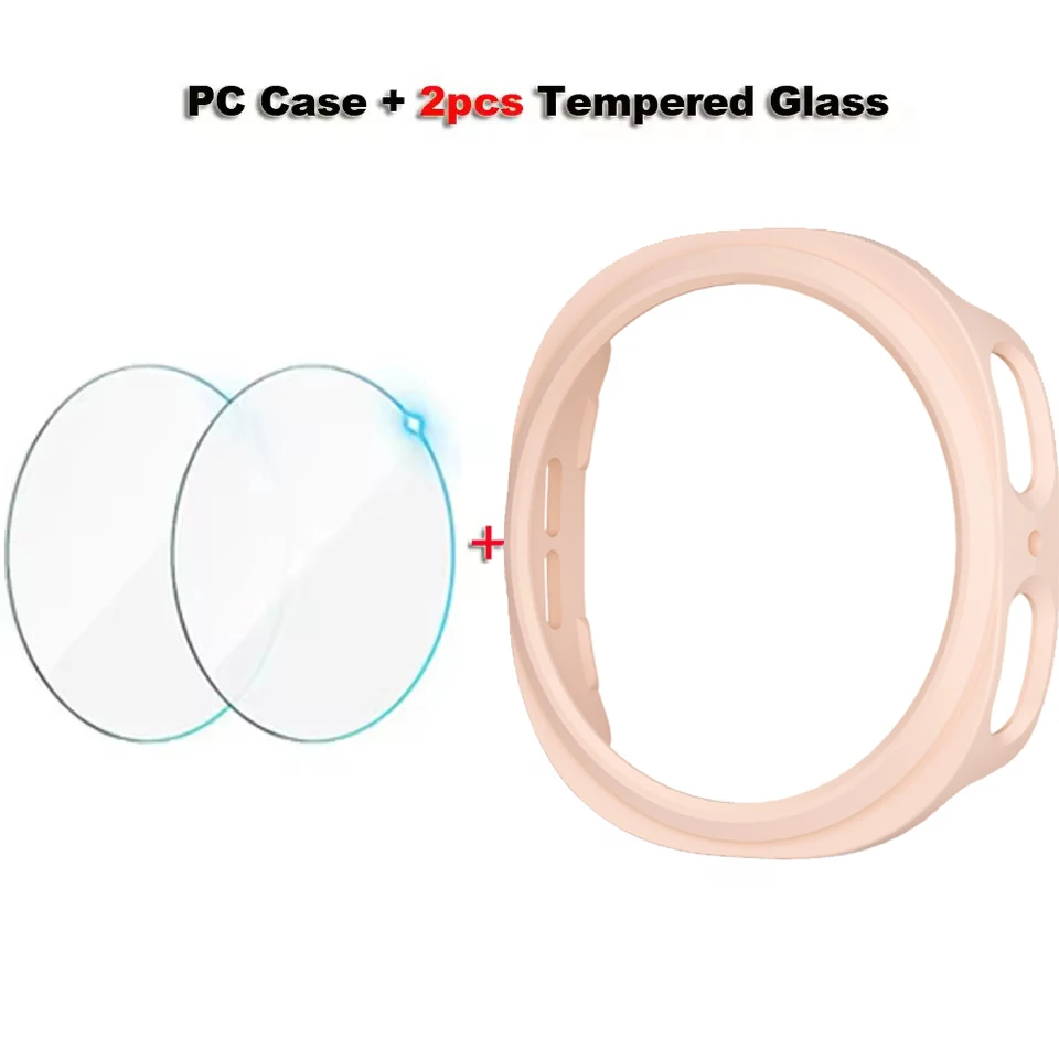 Enhanced Glass and PC Protective Watch Case for Galaxy Watch Accessories