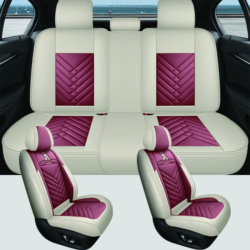 내구성 있는 PU 가죽 럭셔리 유니버설 핏 자동차 시트 커버 재규어 XE XF F-PACE I-PCAE 허리 쿠션 자동차 인테리어 액세서리