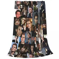 Paul Wesley Blanket Fleece Super Soft Sofa Throw Blankets For Home Bedroom Travel Throws Bedspread Quilt 2