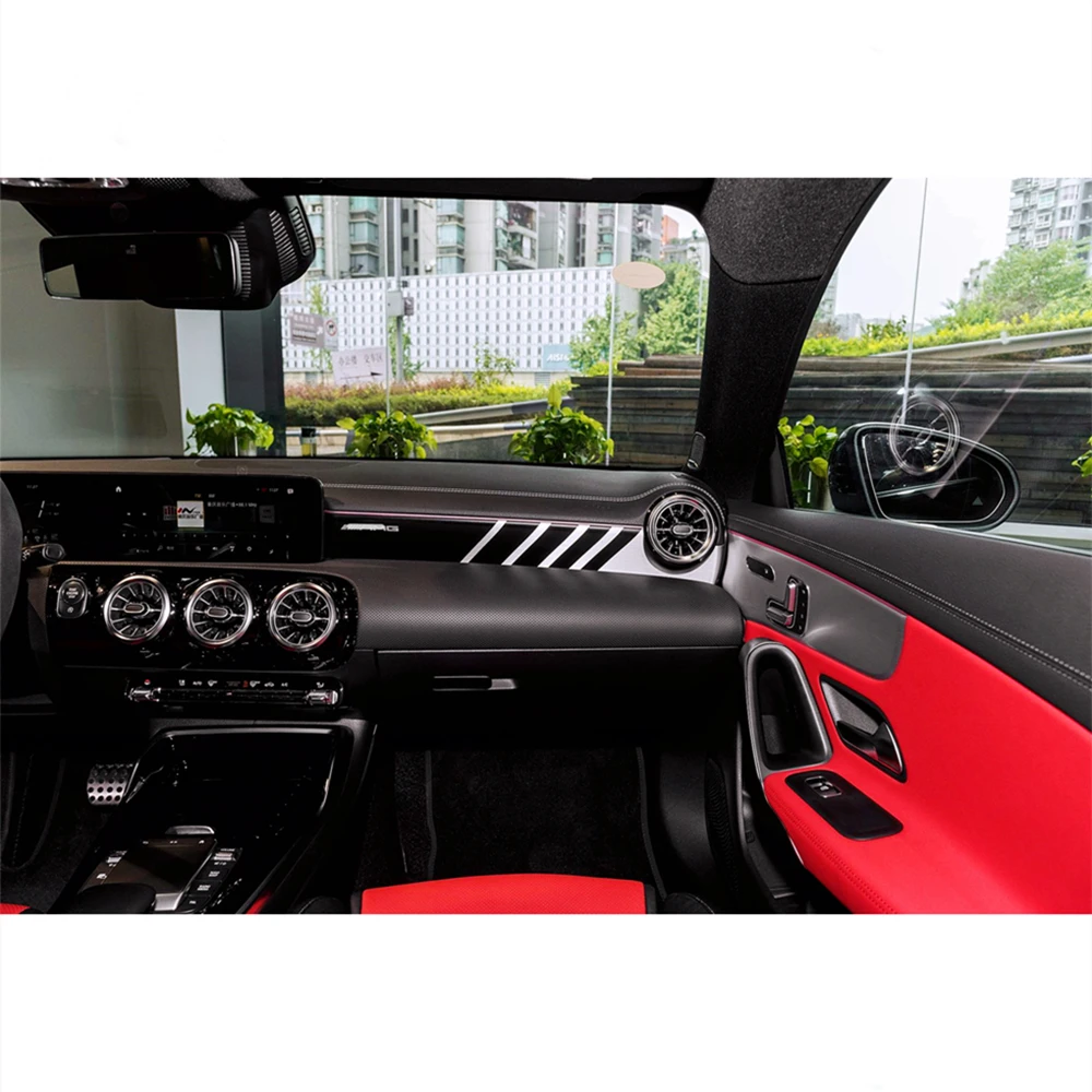 Instrument outlet streifen Für Mercedes w177 amg/classe ein mercedes classe  ein w177 clase schneidet/a180 Mercedes a klasse w177 zubehör - AliExpress