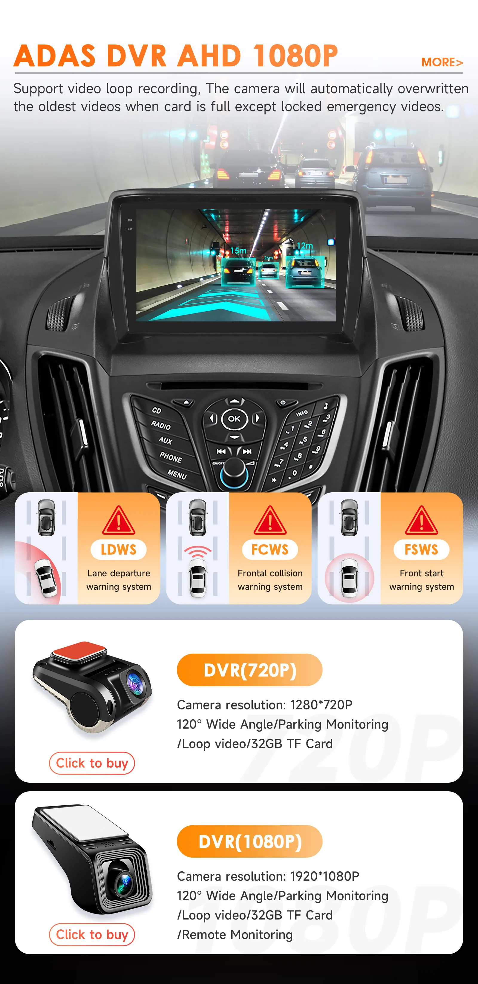 Hizpo 2 Din Android 14 Autoradio für Ford Escape Kuga 2 2013 - 2019 Carplay 4G Auto-Multimedia GPS 2Din Autoradio 360 Kamera RDS – Detail 37
