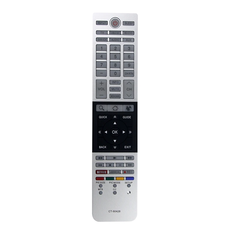 

CT-90428 Plastic Remote Control For Toshiba TV 39L4300UM 39L4300U 58L4300U 32L4300U 65L7300U 50L4300U 50L7300U 58L7300U