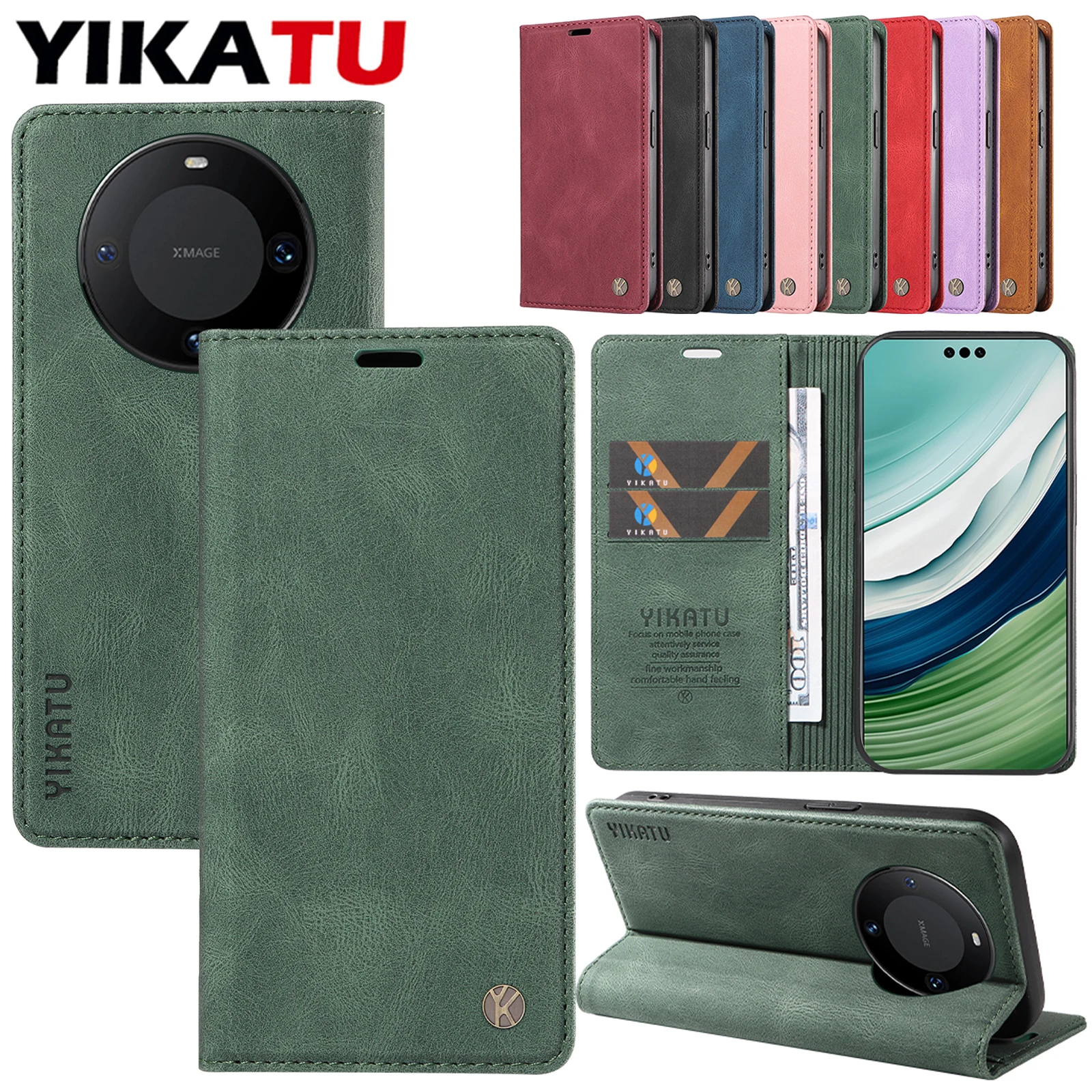 Stylish Multi-Card Slot Wallet Case with Card Holder Coque