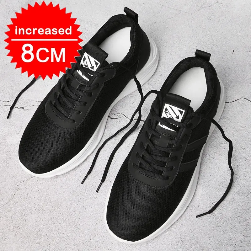 

Breathable 2023 Men Sneakers Elevator Shoes Height Increase Shoes for Men Increasing