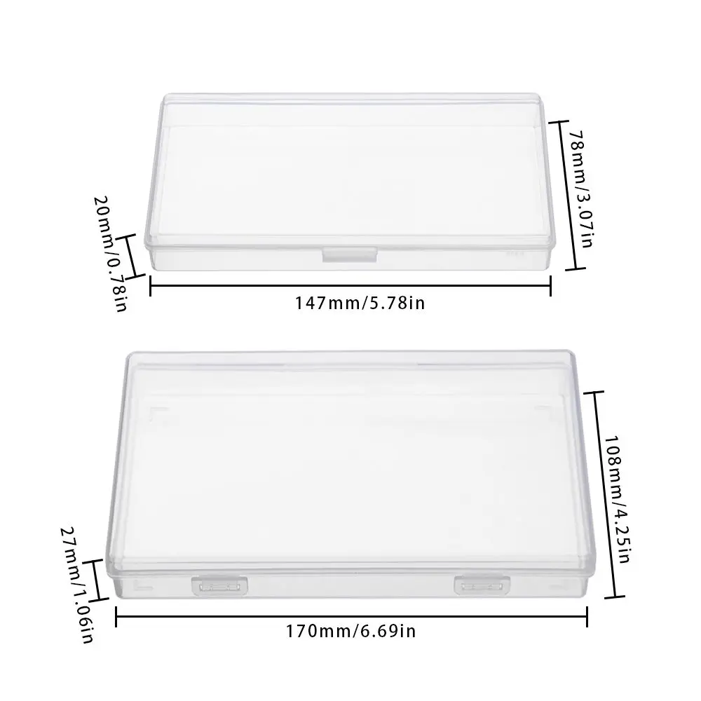 Ins Desktop Organizer Sticker Tape Storage Box Pencil Box Transparent Desk Storage School Office Supplies