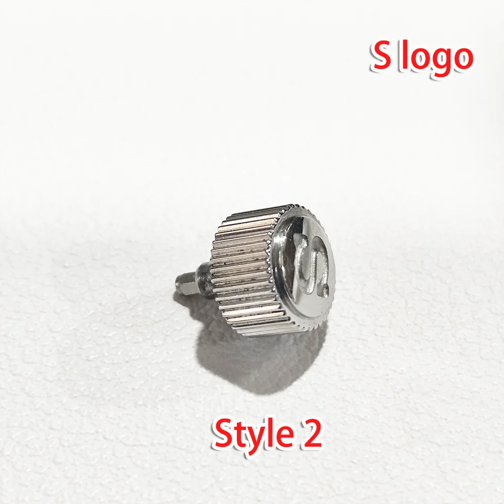 7mm S Logo Krone für NH34 NH35 NH36 4R35 4R36 Uhrwerke passend für SKX-007/009 modifizierte Uhr Schraubkronen Ersatzteile