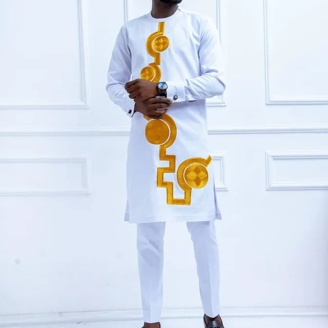 Musa Embroidered Long Sleeve Kaftan Outfit - Image 4