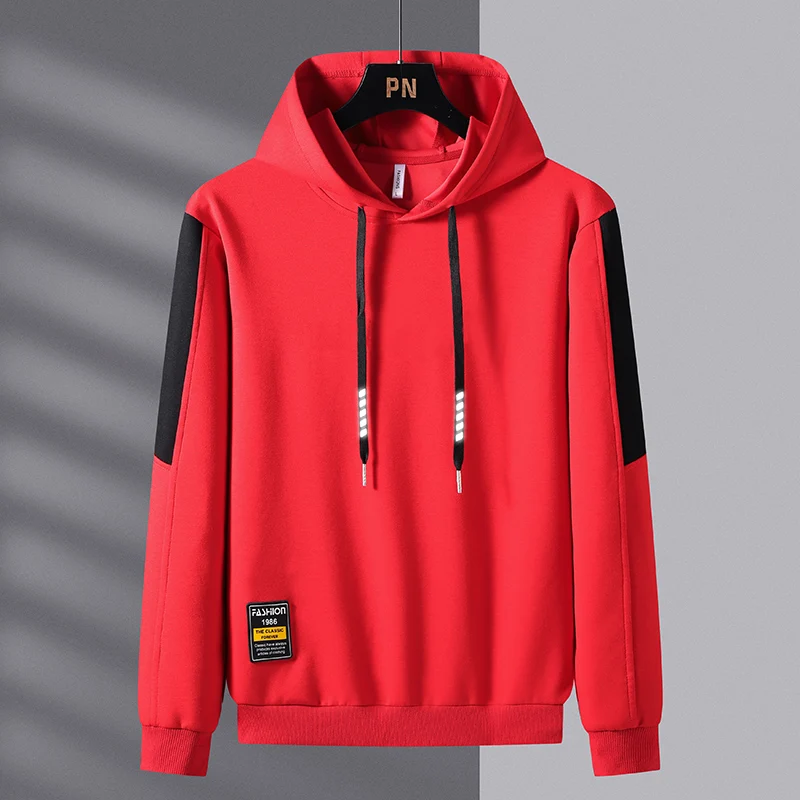 

Hip Hop Skateboard Rock Sport Korea Fashion Black Red Oversize 8XL 9XL 10XL Mens Hoodies Sweatshirt For 2023 Autumn Spring