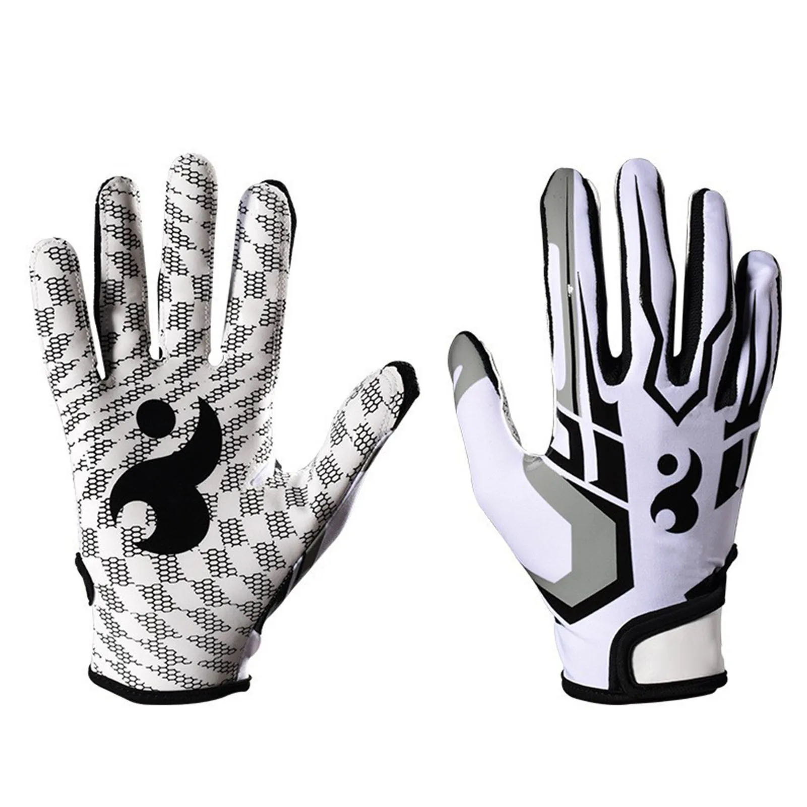 Non Slip American Football Rugb Gloves Breathable Full Finger Sports Gloves for Baseball baseball gloves football gloves
