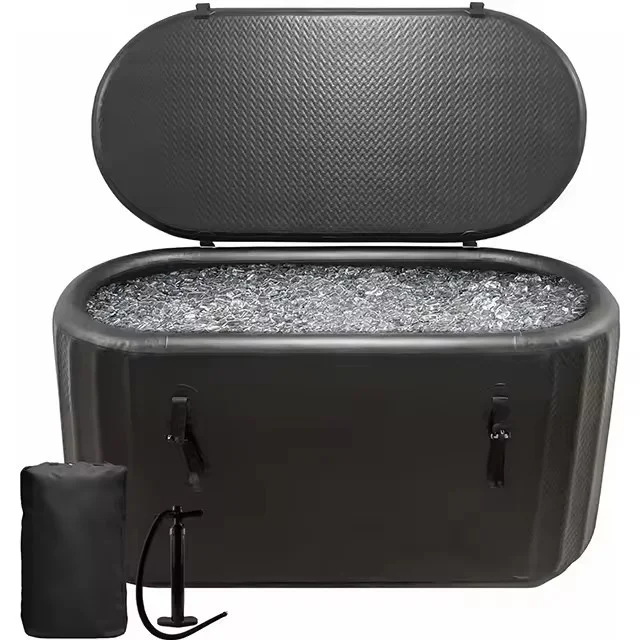 Drop Stitch Inflate Cold Plunge Immersion Bath Tub Sports Recovery Barrel Garden Ice Cryotherapy Bath European Bathtubs For Home