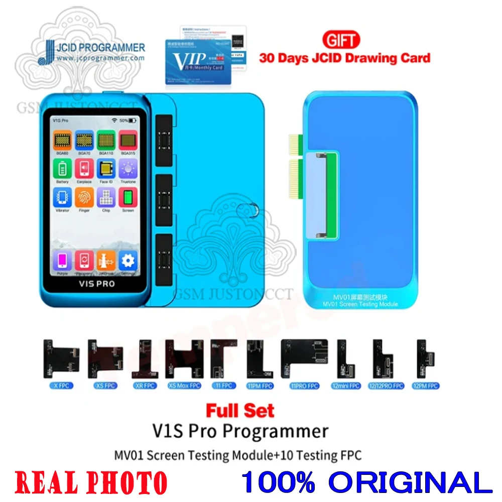 

Модуль тестирования экрана JC JCID V1S PRO MV01 для iPhone X-15PM Huawei Samgsung сенсорный полнофункциональный тестер Инструменты для ремонта