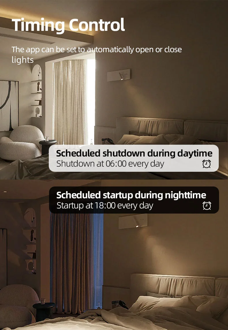 Zigbee DIY Name Switch with Horizontal Display Screen Touch Panel US Light Switc