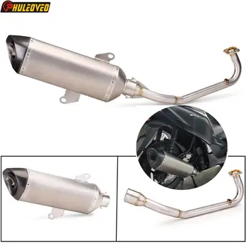 PCX125 PCX 150 Motorcycle Exhaust Full System with Header Carbon Muffler Front Pipe DB Killer for HONDA PCX125 PCX150 2021-2023